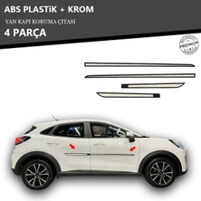 A&G Tuning Ford Puma Yan Kapı Koruma Çıtası Plastik + Krom