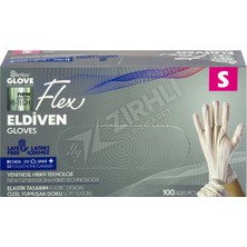 3 Adet Flex Pudrasız Eldiven S Boy 100'LÜ Krem