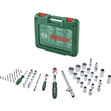 Bosch 1/4" + 1/2" Cırcır Anahtar Seti 60 Parça