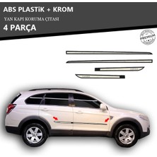 A&G Tuning Chevrolet Captiva Yan Kapı Koruma Çıtası Plastik + Krom