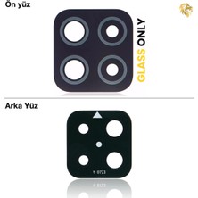 Arsking Samsung Galaxy A22 4g Kamera Lensi ile Uyumlu Siyah Kamera Lensi Sade Lens Kamera Camı Kamera Merceği
