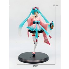 Dek Hatsune Miku Neo Tokyo Kimono Vocaloid Koleksiyon Figürü 20 cm