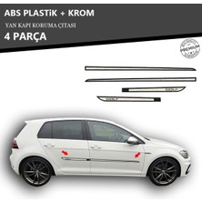 A&G Tuning Volkswagen Golf 7 Yan Kapı Koruma Çıtası Plastik + Krom