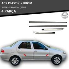 A&G Tuning Fıat Albea Yan Kapı Koruma Çıtası Plastik + Krom