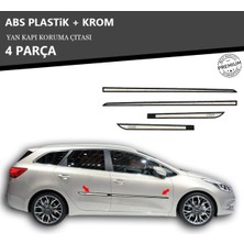A&G Tuning Kia Ceed Yan Kapı Koruma Çıtası Plastik + Krom