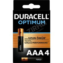 2 Adet Duracell Optimum Ince Kalem Pil Aaa 4'lü
