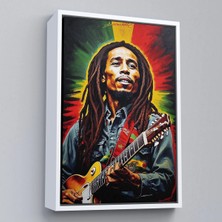 Trezon Ahşap Çerçeveli Bob Marley TABLOSU-7863