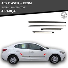 A&G Tuning Mazda 3 Yan Kapı Koruma Çıtası Plastik + Krom