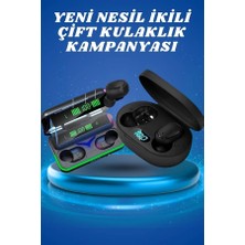 Nemere Ikili Bluetooth Kulaklık Dijital Göstergeli Uzun Pil Ömrü Yüksek Ses Kaliteli Yeni Nesil Nemer