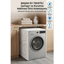Mikasso Şeffaf Kapaklı Pvc Çamaşır ve Kurutma Makinesi Örtüsü – Şeffaf Kapaklı, Kumaş Dokulu, Su Geçirmez Pl