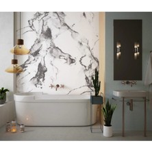 Mikasso Banyo Zemin & Duvar Isıya & Suya Dayanıklı Yapışkanlı Folyo 70X300CM Beyaz