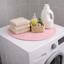 Mikasso Modern Çamaşır Makinesi Örtüsü Pamuk Pembe