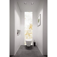 Mikasso Banyo Zemin & Duvar Isıya & Suya Dayanıklı Yapışkanlı Folyo 70X300CM Beyaz