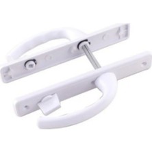 Mikasso Poşetli Banyo Wc Kilidi Beyaz Pvc Kapı Kolu Tuvalet Banyo Kapı Kilit Seti Oda Wc Kapısı Kolu 100669