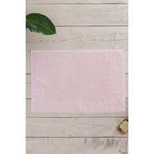 Mikasso | Alana | Extra Yumuşak Pamuk Pirinç Örgü Ayak Havlusu Pamuklu Pembe