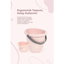 Mikasso Elegant Bebek Su Kovası & Elegant Bebek Su Maşrapası - 2'li Set Pembe