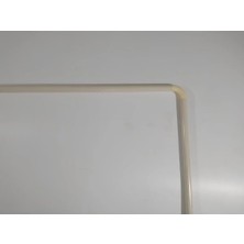 Mikasso Banyo Duş Perde Borusu Köşe Boru Banyo Askısı Demiri Krem Metal