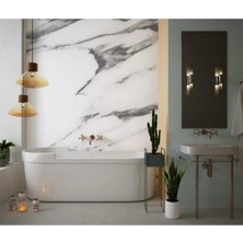 Mikasso Banyo Zemin & Duvar Isıya & Suya Dayanıklı Yapışkanlı Folyo 70X300CM Beyaz