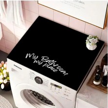 Mikasso Çamaşır Makinesi Kurutma Makinesi Örtüsü Koruma Pedi Sıvı Geçirmez Matı Kaymaz Yıkanabilir Polyester