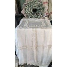 Mikasso Çamaşır Makinesi Örtüsü Polyester Ekru