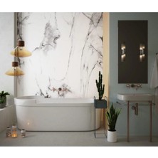 Mikasso Banyo Zemin & Duvar Isıya & Suya Dayanıklı Yapışkanlı Folyo 70X300CM Beyaz