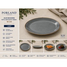 Porland Alm Seasons 18CM Koyu Gri Kayık Tabak