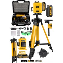 Assur Profesyonel 360° 16 Köşe Otomatik Hizalama Tripod'lu Lazer Metre Hizalama