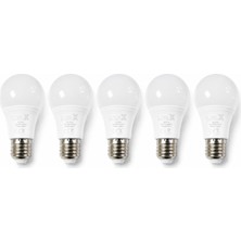Uzman Dörtler - Ledx 9W E 27 DUYLU LED Ampül Beyaz 5 Adet