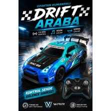 Toyaş 1:8 2.4 Ghz Uzaktan Kumandalı Drift Araba Müzikli Korna Sesli LED Farlı 500 Mah Şarjlı Rc Araba 47 cm