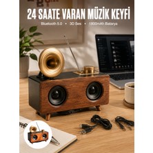 Motto Ticaret Mey Ithalat® Çalar Radyo Müzik Kutusu Nostaljik Hoparlör Speaker