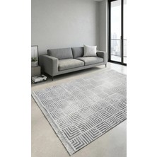 Ayduran Halı Classi Soft Ince Saten Bambu Halı Kaymaz Taban Yıkanabilir Modern Salon Mutfak Koridor Halısı