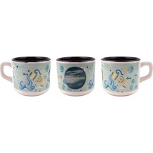 Palto Tasarım Kişiye Özel Kova Burcu Tasarımlı Beyaz Burc Kupa - Hediyelik Kupa Fincan Mug
