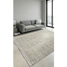 Ayduran Halı Classi Soft Ince Saten Bambu Halı Kaymaz Taban Yıkanabilir Modern Salon Mutfak Koridor Halısı