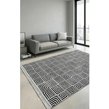 Ayduran Halı Classi Soft Ince Saten Bambu Halı Kaymaz Taban Yıkanabilir Modern Salon Mutfak Koridor Halısı