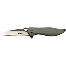 Marsilyan Crkt Lotus 1265 Gri Kamp / Outdoor Çakı 18CM - Yarı Otomatik, Kemerlikli, Kutulu