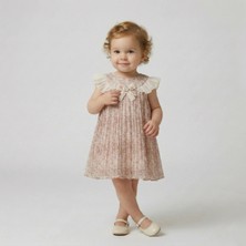 Sweet Me Minivo Kids Sweetme Gül Kurusu %100 Pamuk Elbise