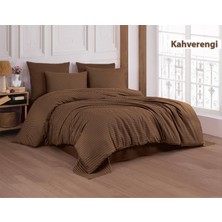 Patron Home Fermuarlı Çantalı Çift Kişilik %100 Pamuk Saten Lastikli Çarşaflı Nevresim Takımı