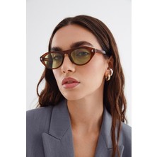 Ren Eyewear Elara Ver2 Kadın Güneş Gözlüğü UV400 Korumalı Hafif Siyah Çerçeve Açık Renk Cam Popüler