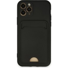 Küçük Hazine Apple Iphone 11 Pro Kılıf Kelvin Kartvizitli Silikon - Siyah