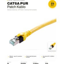 Harting Hartıng CAT6A Pur Ethernet Kablosu RJ45 Patch Kablo – Endüstriyel Ağ / Internet Kablosu