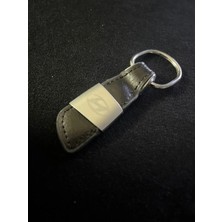 İdeal Aksesuar Hyundai Deri Metal Lazer Baskı Oto Anahtarlık Car Keychain Logo Arma