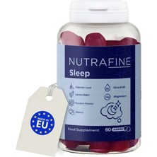 Nutrafine Sleep Gummy 60 Adet Magnezyum ve Vitamin B6 İçeren Yetişkinler İçin Takviye