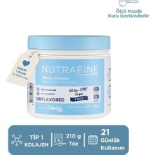 Nutrafine Marine Collagen Doğal %100 Çifte Hidrolize Tip 1 Klinik Çalışmalı Balık Kolajen Peptitler 210 gr.