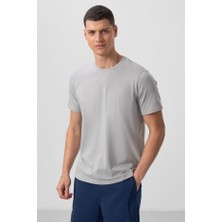 Tommy Life Taş Erkek Basic Kısa Kol Standart Kalıp O Yaka T-shirt - 87911