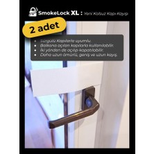 [YENİ] SmokeLock XL | Kolsuz Balkon Kapıları İçin YENİ Çözüm Seti, Kapı Sabitleyici ve Pencere Rüzgar Kilidi | 2 adet