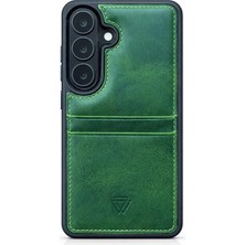 Zawa Samsung Galaxy S26 Plus Uyumlu Suni Deri Arka Koruma Kılıf