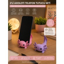 Otscraft Studio 2'li Axolotl Telefon Tutucu Seti Sevimli Balık