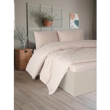 Patron Home Fermuarlı Çantalı Çift Kişilik %100 Pamuk Saten Lastikli Çarşaflı Nevresim Takımı