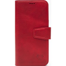 Zawa Apple iPhone 16 Pro Max Uyumlu Classic Hakiki Deri Kapaklı Kılıf