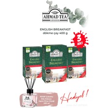 Ahmad Tea English Breakfast 3 Paket Dökme Çay 400 G ve Oda Kokusu